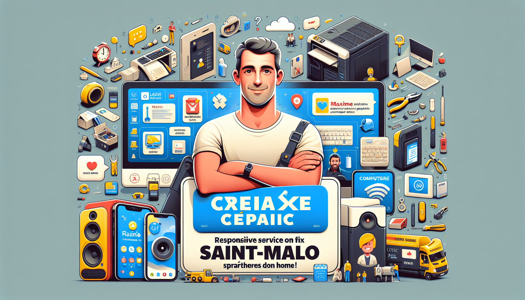 INFOADOM : Prestataire Informatique Saint-Malo – Dépannage Rapide à Domicile