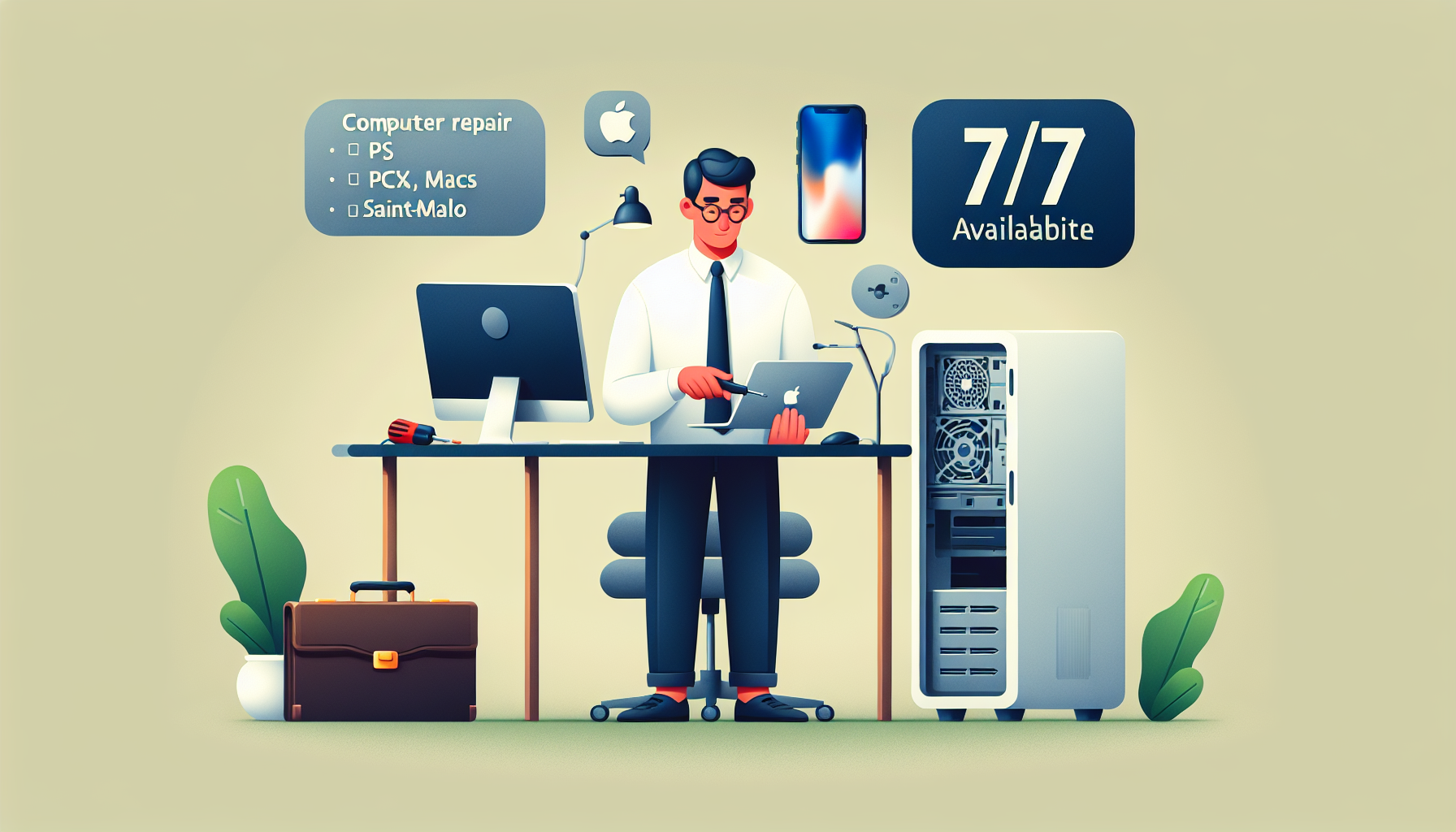 InfoAdom : Votre Prestataire Maintenance Informatique à Domicile sur Saint-Malo