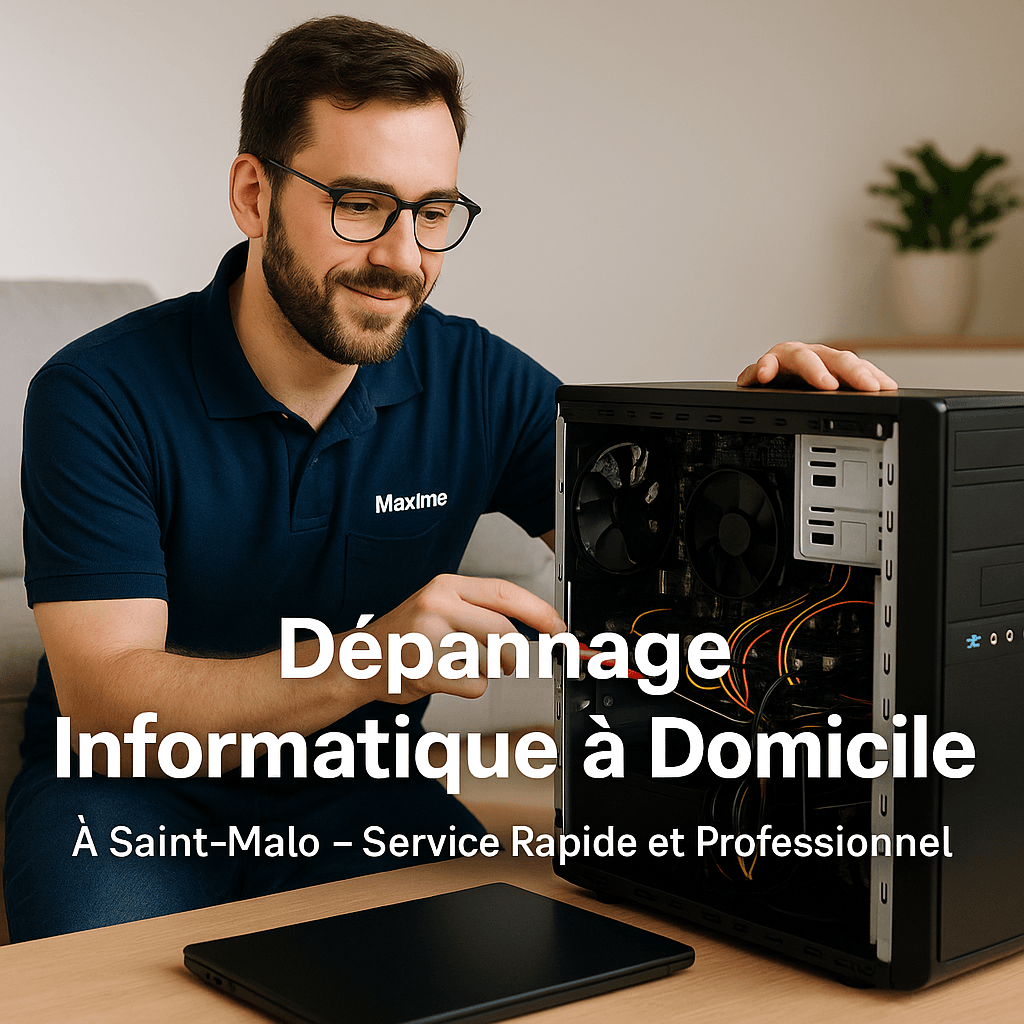 Dépannage Ordinateur à Domicile Saint-Malo : Intervention Rapide par Expert