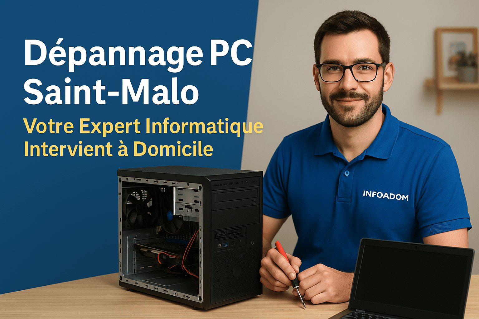 Dépannage PC Saint-Malo : Votre Expert Informatique Intervient à Domicile
