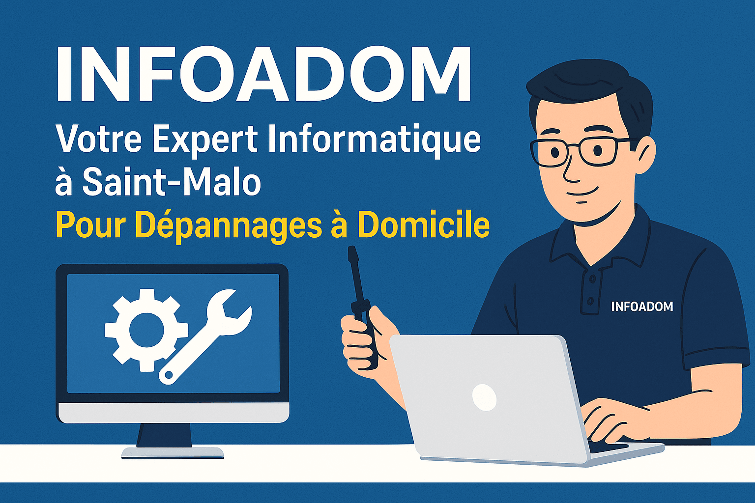 InfoADOM : Votre Expert Informatique à Saint-Malo Pour Dépannages à Domicile