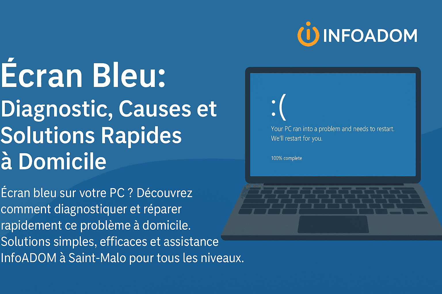 Écran Bleu : Diagnostic, Causes et Solutions Rapides à Domicile