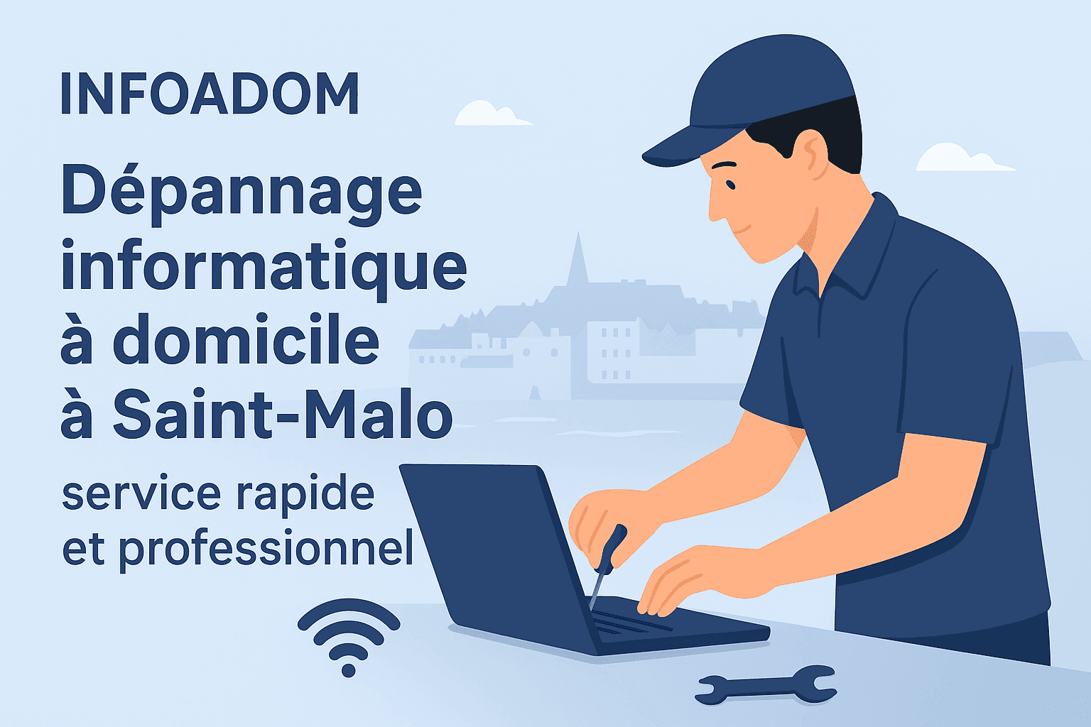 INFOADOM : Dépannage Informatique à Domicile sur Saint-Malo