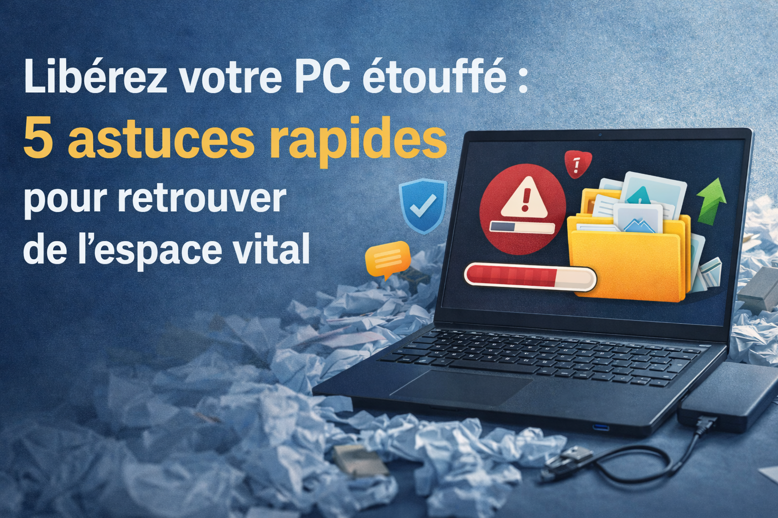 Libérez votre PC étouffé : 5 astuces rapides pour retrouver de l&rsquo;espace vital